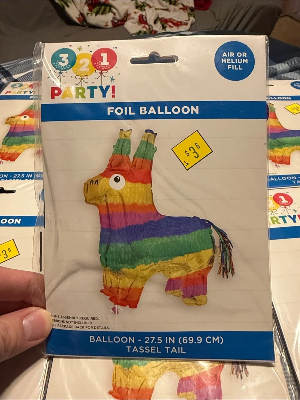 Rainbow Pinata Foil Balloon - Multicolor